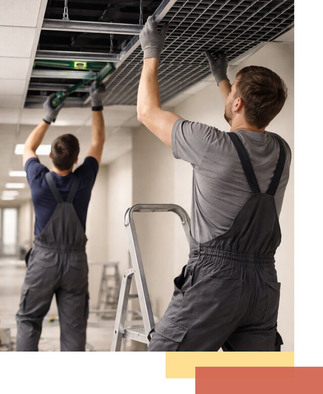 Монтаж потолка Грильято в Ртищево: установка под ключ качественно