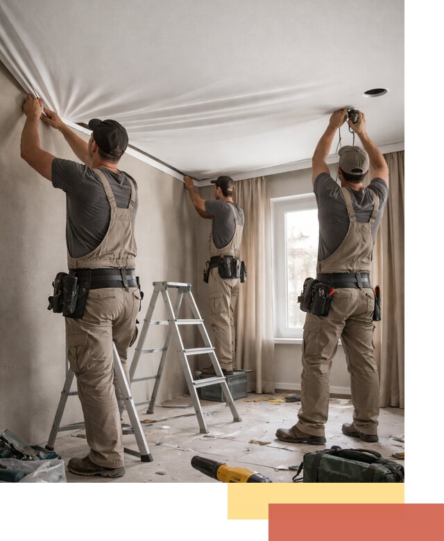 Монтаж матового натяжного потолка в Ртищево качественно и быстро