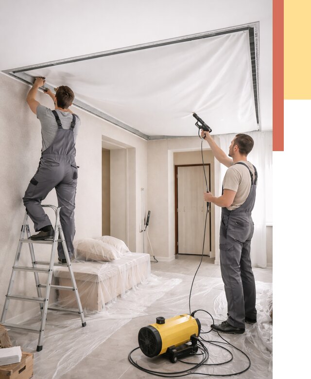 Монтаж натяжного потолка в прихожей в Ртищево от 2707 руб. под ключ | ОТДЕЛОЧНИК-Ртщ