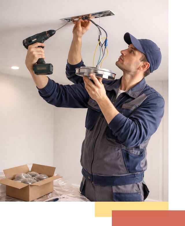 Установка люстры в натяжной потолок в Ртищево