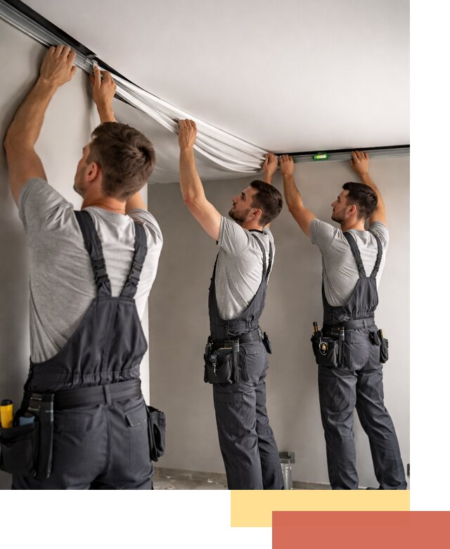 Теневые натяжные потолки в Ртищево: монтаж и отделка быстро и качественно