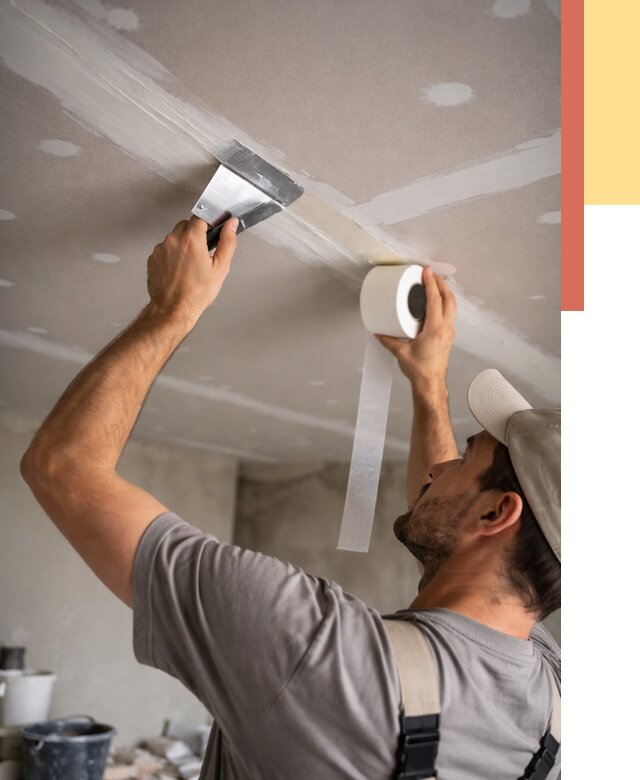 Обработка швов потолка ГКЛ в Ртищево от 7661 руб. под ключ | ОТДЕЛОЧНИК-Ртщ