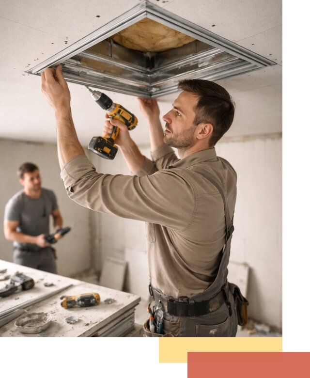 Монтаж люка в потолок из ГКЛ в Ртищево