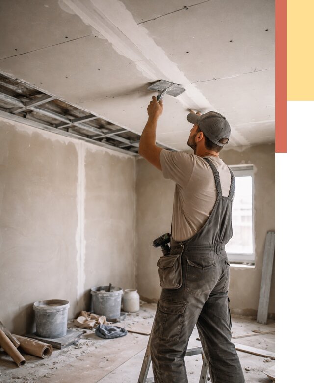 Ремонт потолка из гипсокартона в Ртищево от 664 руб./м² — быстро и недорого | ОТДЕЛОЧНИК-Ртщ