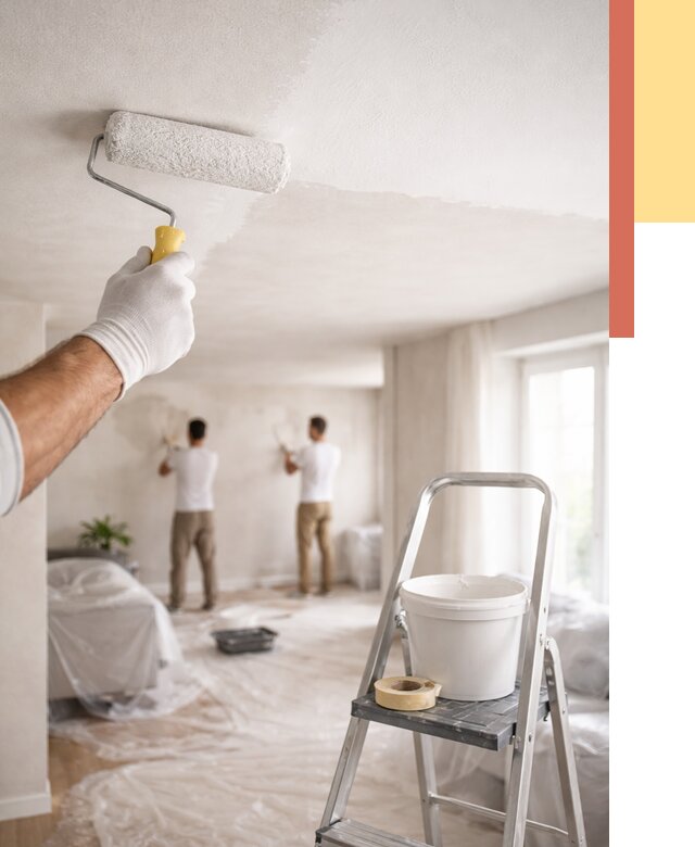 Покраска потолка акриловой краской в Ртищево от 2554 руб. | ОТДЕЛОЧНИК-Ртщ