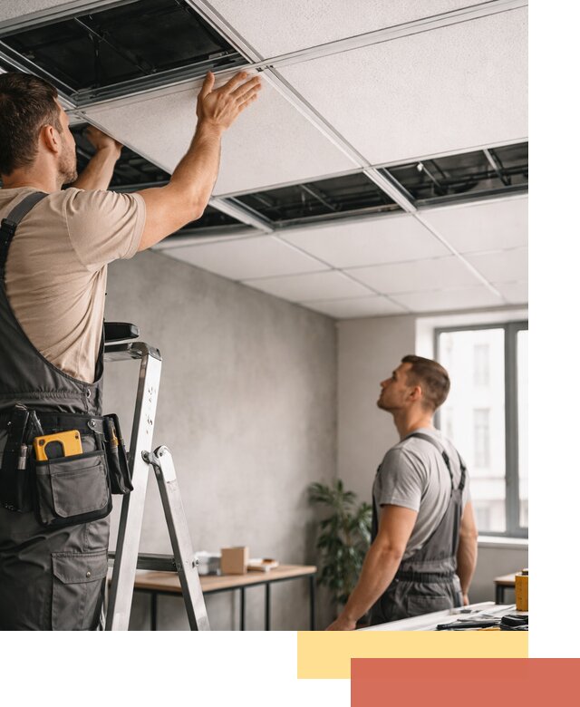 Монтаж потолочной плитки в Ртищево качественно и в срок