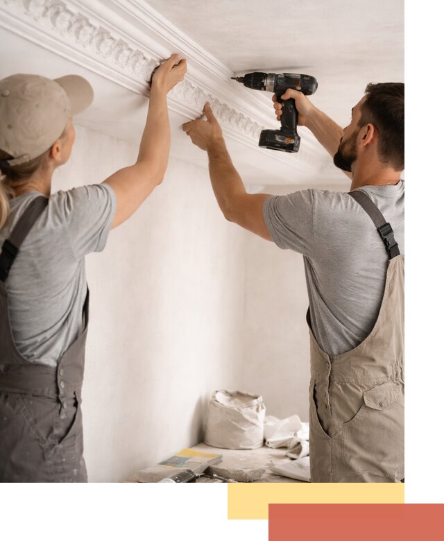 Профессиональный монтаж лепнины на потолок в Ртищево