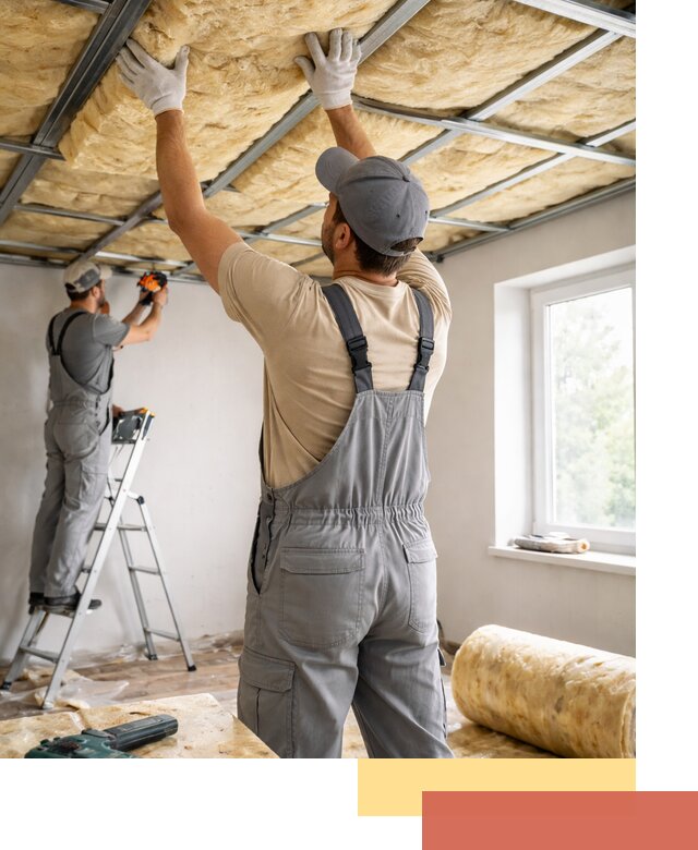 Утепление потолка под ключ в Ртищево качественно и быстро