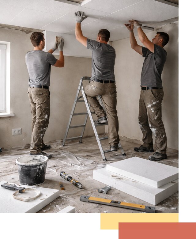 Утепление потолка пенопластом в Ртищево быстро и качественно