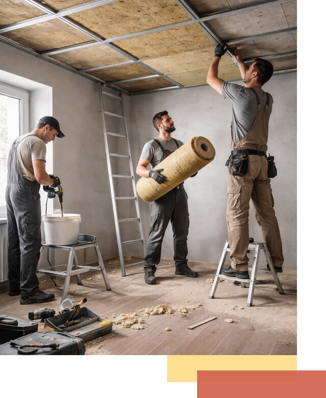 Шумоизоляция потолка в Ртищево: профессиональный монтаж и отделка