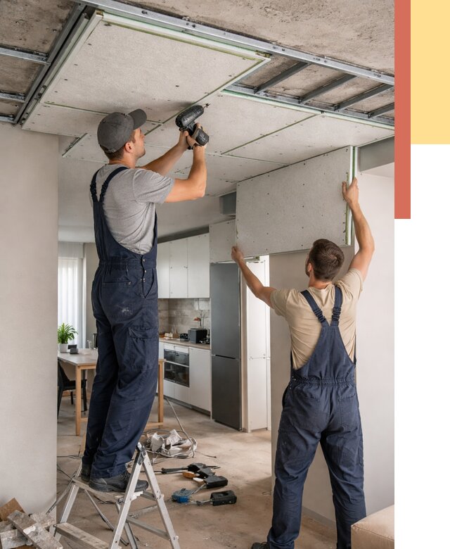 Шумоизоляция потолка панелями зипс в Ртищево от 1890 руб. под ключ | ОТДЕЛОЧНИК-Ртщ